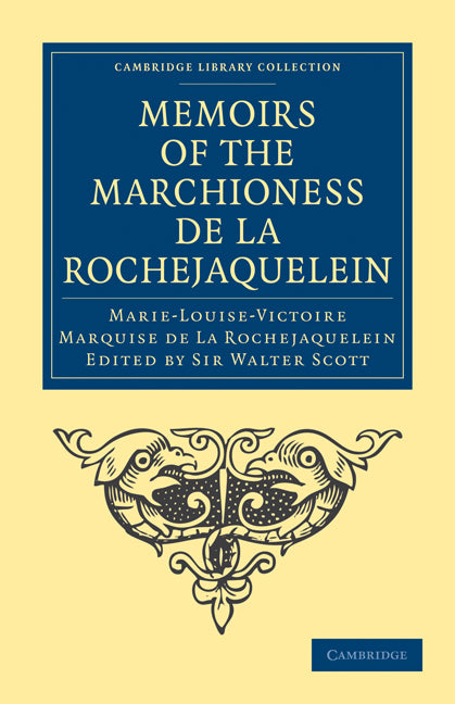 Memoirs of the Marchioness de La Rochejaquelein (Paperback / softback) 9781108025805