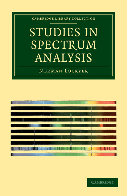 Studies in Spectrum Analysis (Paperback / softback) 9781108037716