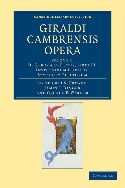 Giraldi Cambrensis opera (Paperback / softback) 9781108042918