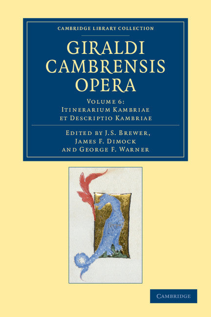 Giraldi Cambrensis opera (Paperback / softback) 9781108042963