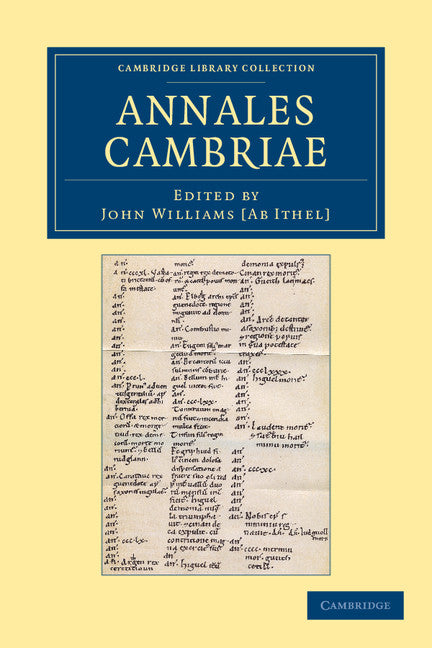 Annales Cambriae (Paperback / softback) 9781108043007