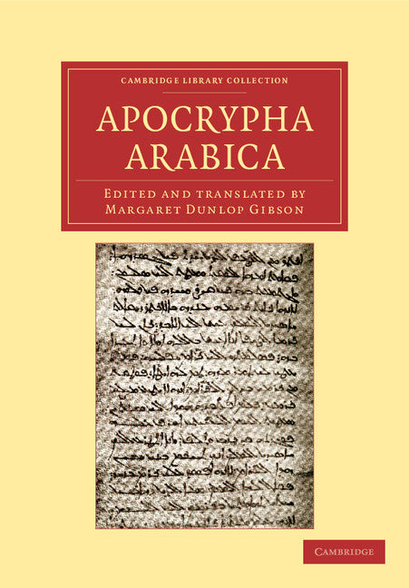 Apocrypha Arabica (Paperback / softback) 9781108043472