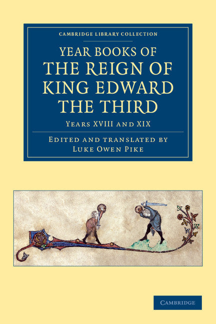 Year Books of the Reign of King Edward the Third (Paperback / softback) 9781108048002
