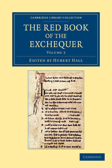 The Red Book of the Exchequer (Paperback / softback) 9781108053259