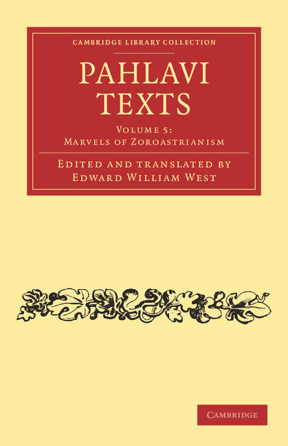 Pahlavi Texts (Paperback / softback) 9781108054331