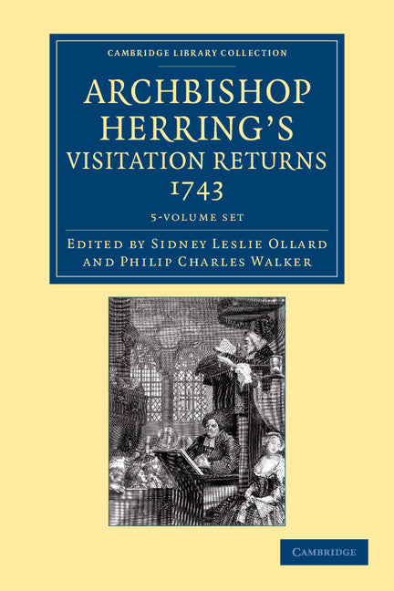 Archbishop Herring's Visitation Returns, 1743 5 Volume Set (Multiple-component retail product) 9781108058780