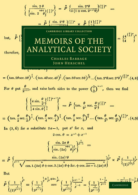 Memoirs of the Analytical Society (Paperback / softback) 9781108062404