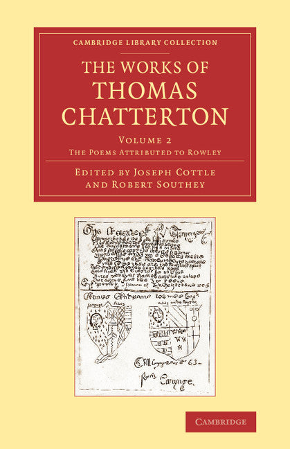 The Works of Thomas Chatterton (Paperback / softback) 9781108063388