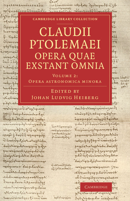 Claudii Ptolemaei opera quae exstant omnia (Paperback / softback) 9781108063661