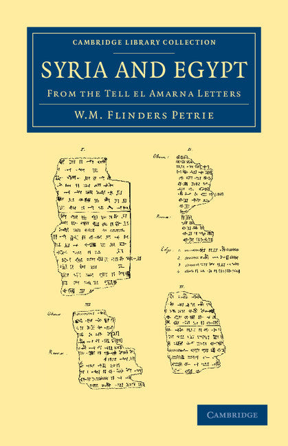 Syria and Egypt; From the Tell el Amarna Letters (Paperback / softback) 9781108065795