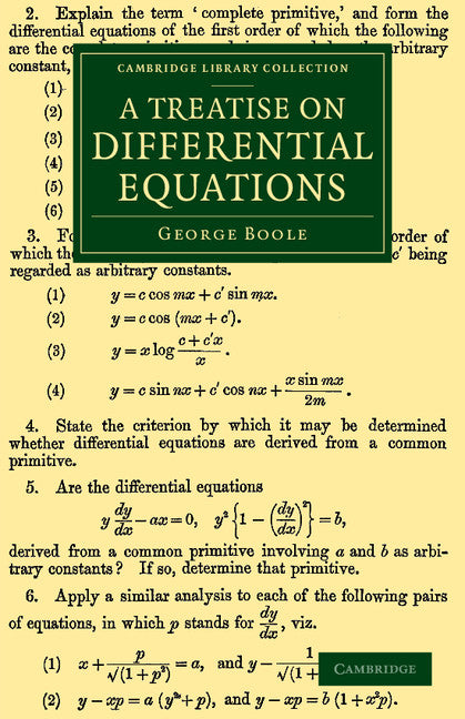 A Treatise on Differential Equations (Paperback / softback) 9781108067928