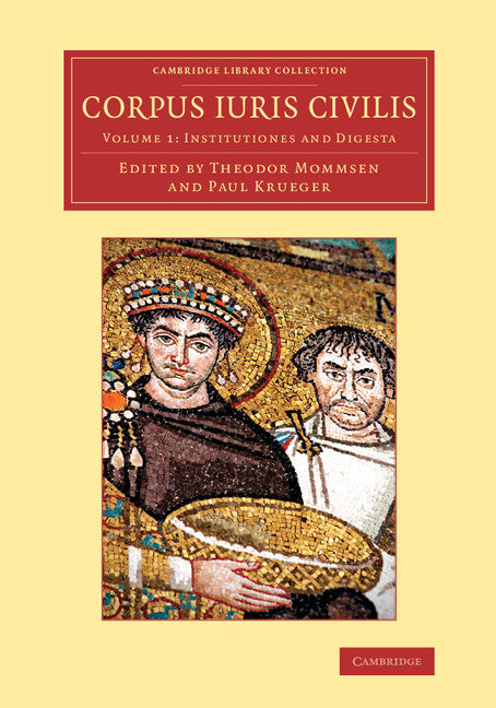 Corpus iuris civilis (Paperback / softback) 9781108071253