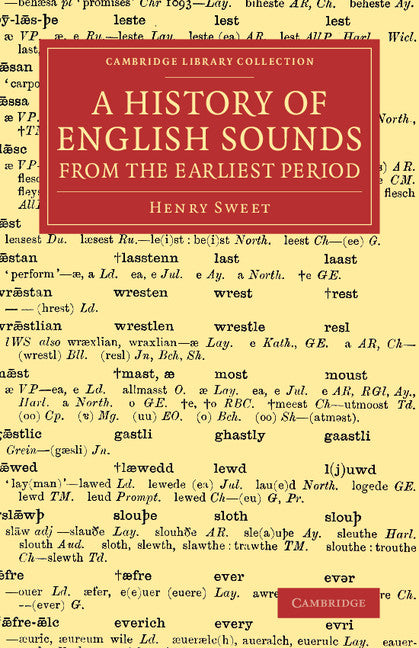 A History of English Sounds from the Earliest Period; With Full Word-Lists (Paperback / softback) 9781108075602