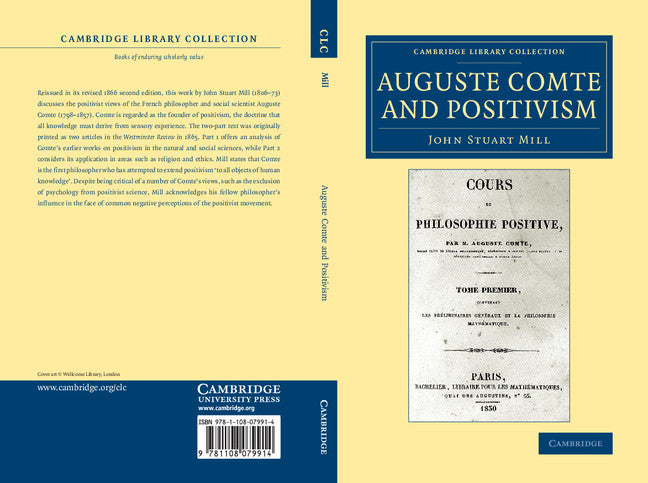 Auguste Comte and Positivism (Paperback / softback) 9781108079914