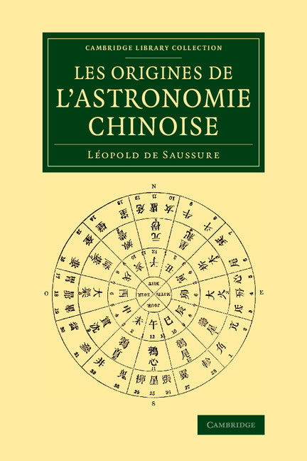 Les origines de l'astronomie chinoise (Paperback / softback) 9781108080620