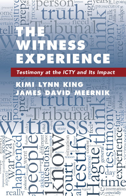 The Witness Experience; Testimony at the ICTY and Its Impact (Paperback / softback) 9781108402729