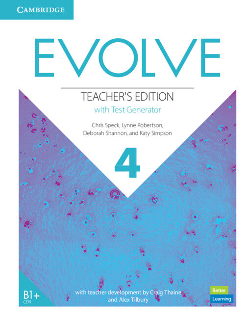 Evolve Level 4 Teacher's Edition with Test Generator (Multiple-component retail product) 9781108405188