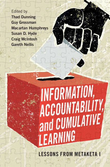 Information, Accountability, and Cumulative Learning; Lessons from Metaketa I (Paperback / softback) 9781108435048