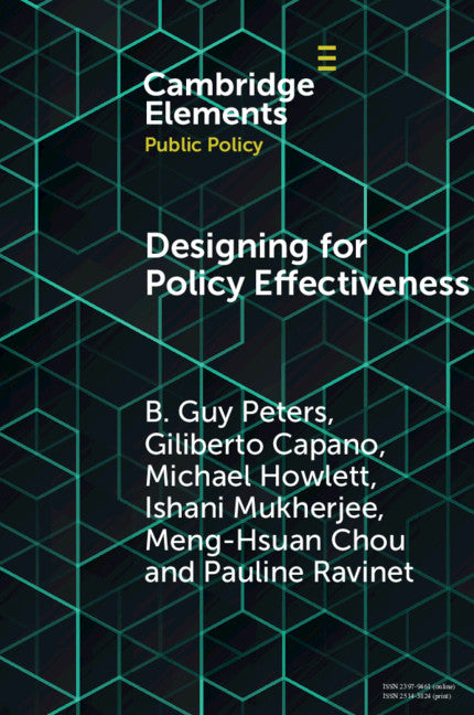 Designing for Policy Effectiveness; Defining and Understanding a Concept (Paperback / softback) 9781108453110