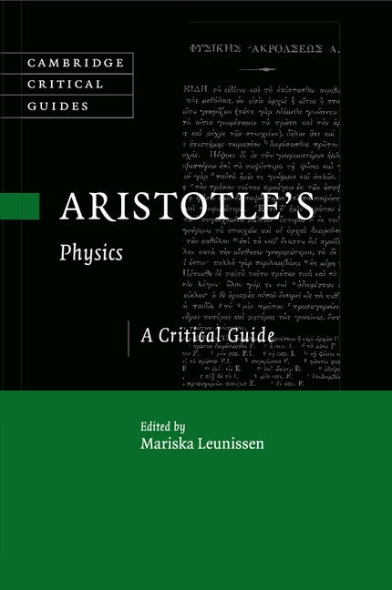 Aristotle's Physics; A Critical Guide (Paperback / softback) 9781108454186