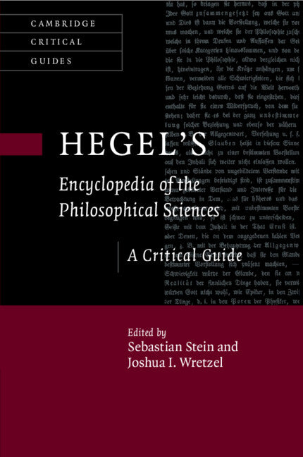 Hegel's Encyclopedia of the Philosophical Sciences; A Critical Guide (Paperback / softback) 9781108458900