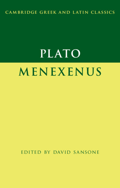 Plato: Menexenus (Hardback) 9781108499408