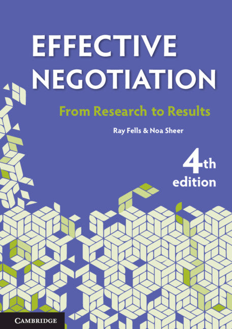 Effective Negotiation; From Research to Results (Paperback / softback) 9781108701297