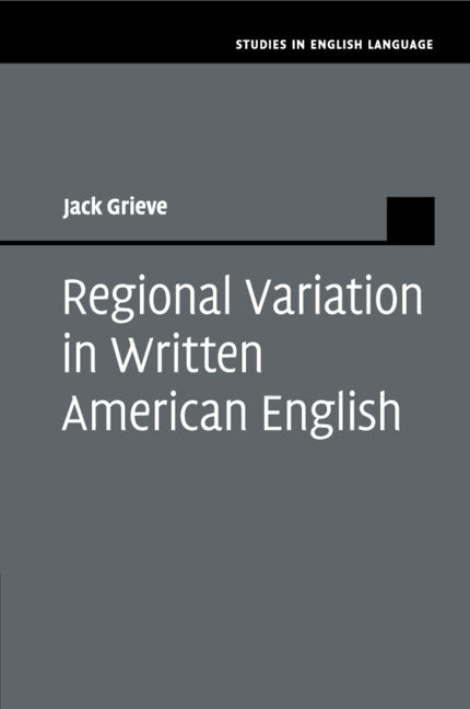 Regional Variation in Written American English (Paperback / softback) 9781108712965