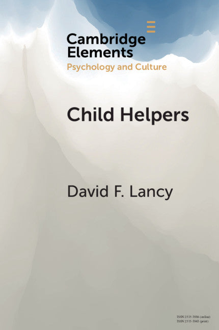 Child Helpers; A Multidisciplinary Perspective (Paperback / softback) 9781108738552