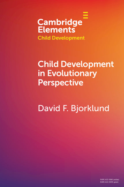 Child Development in Evolutionary Perspective (Paperback / softback) 9781108791502