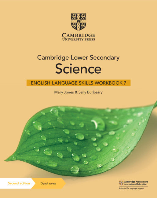 Cambridge Lower Secondary Science English Language Skills Workbook 7 with Digital Access (1 Year) (Multiple-component retail product) 9781108799027