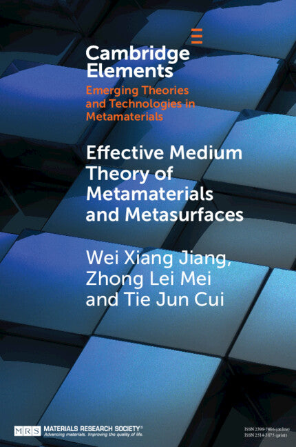 Effective Medium Theory of Metamaterials and Metasurfaces (Paperback / softback) 9781108819183