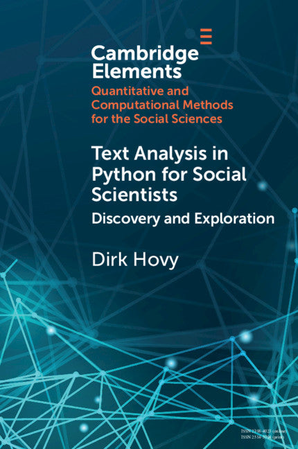 Text Analysis in Python for Social Scientists; Discovery and Exploration (Paperback / softback) 9781108819824