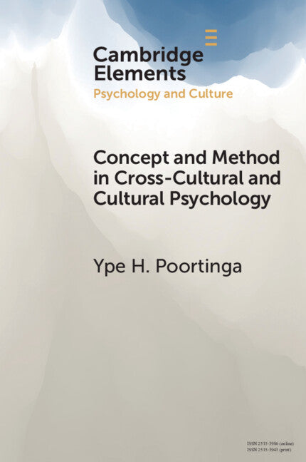 Concept and Method in Cross-Cultural and Cultural Psychology (Paperback / softback) 9781108827614