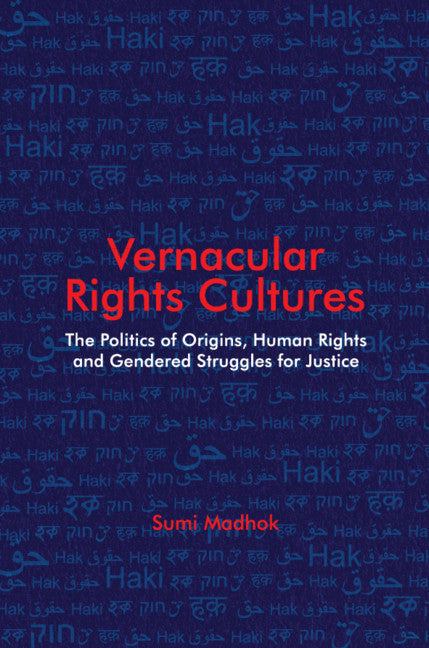 Vernacular Rights Cultures (Hardback) 9781108832625