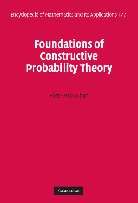 Foundations of Constructive Probability Theory (Hardback) 9781108835435