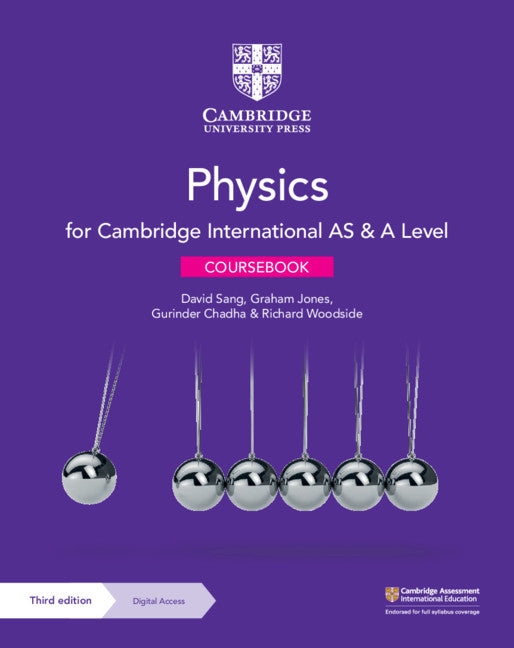 Cambridge International AS & A Level Physics Coursebook with Digital Access (2 Years) 3ed (Multiple-component retail product) 9781108859035