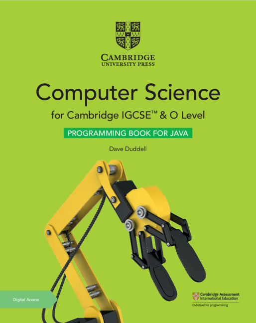 Cambridge IGCSE™ and O Level Computer Science Programming Book for Java with Digital Access (2 Years) (Multiple-component retail product) 9781108910071