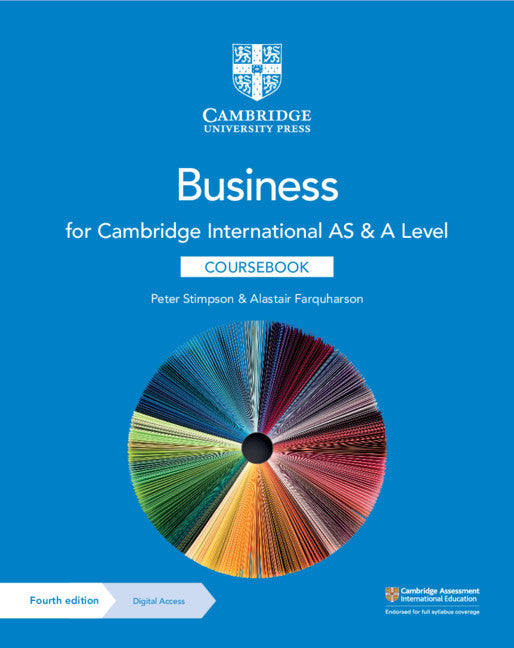 Cambridge International AS & A Level Business Coursebook with Digital Access (2 Years) (Multiple-component retail product) 9781108921220