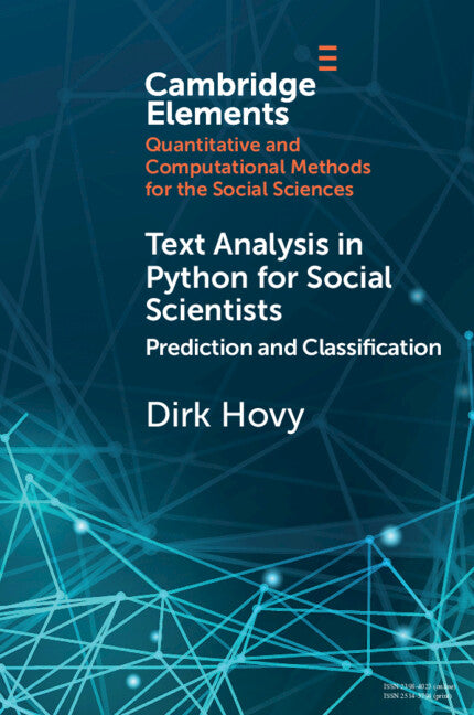 Text Analysis in Python for Social Scientists; Prediction and Classification (Paperback / softback) 9781108958509
