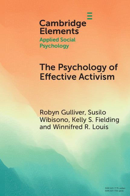 The Psychology of Effective Activism (Paperback / softback) 9781108972109