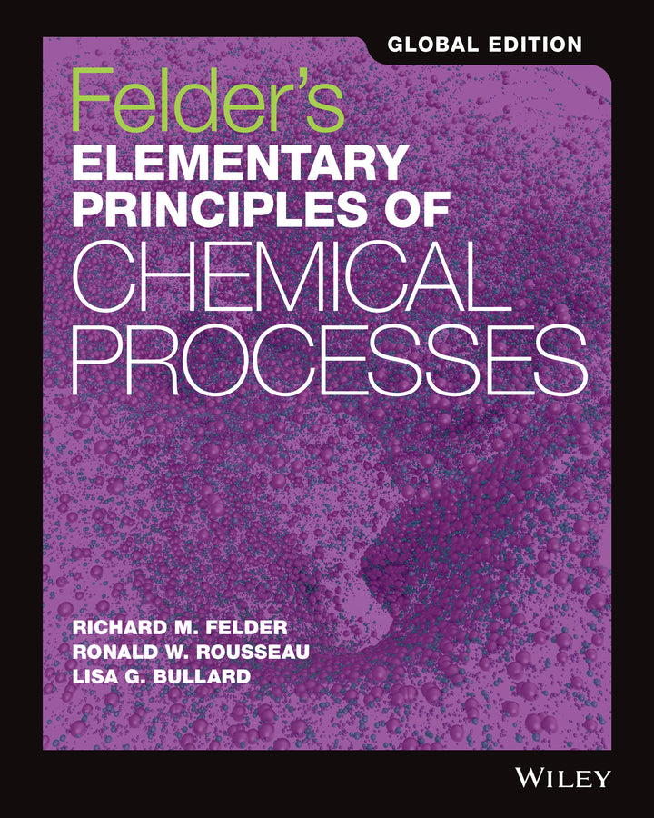 Felder?s Elementary Principles of Chemical Processes (Paperback / softback) 9781118092392