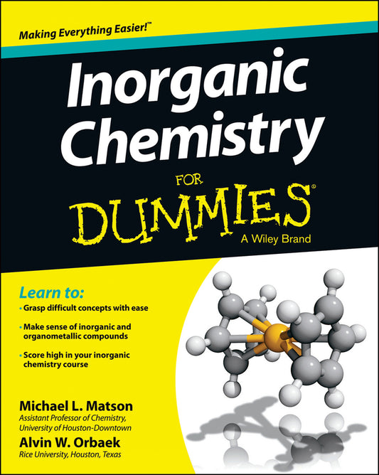 Inorganic Chemistry For Dummies (Paperback / softback) 9781118217948