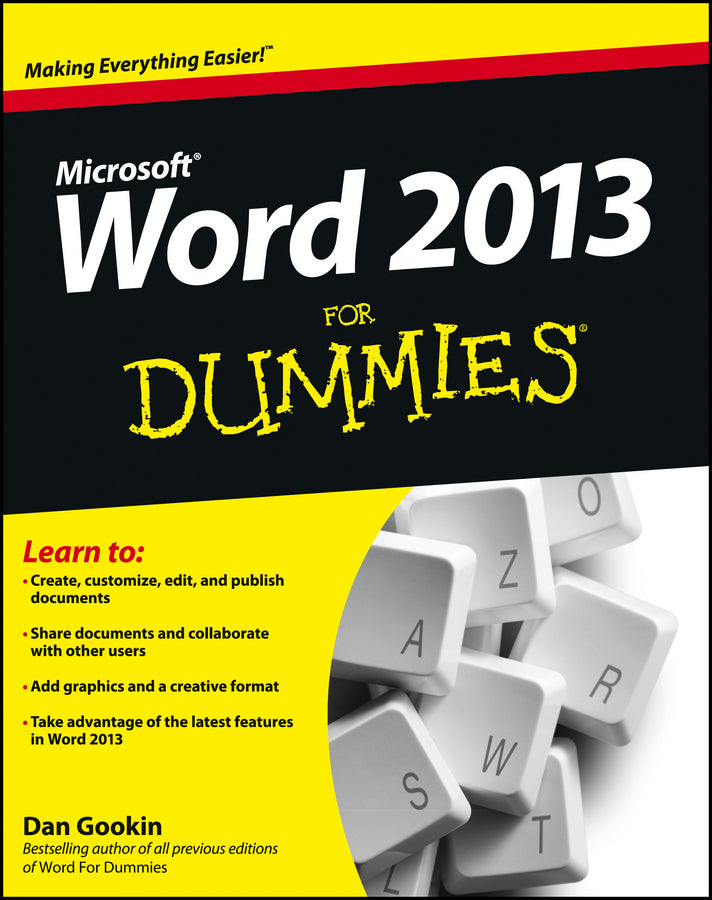 Word 2013 For Dummies (Paperback / softback) 9781118491232