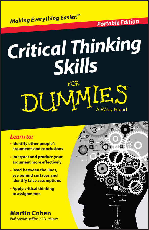 Critical Thinking Skills For Dummies (Paperback / softback) 9781118924723