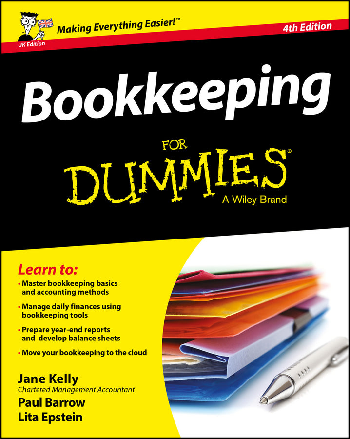 Bookkeeping For Dummies 4th UK Edition (Paperback / softback) 9781119189138
