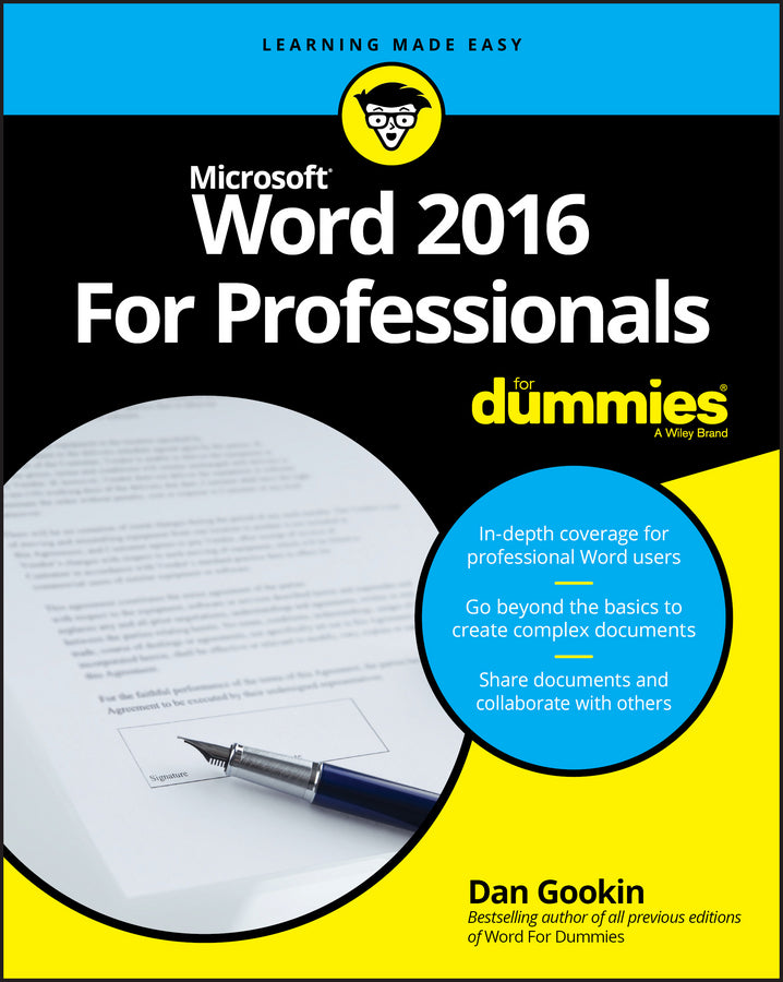 Word 2016 For Professionals For Dummies (Paperback / softback) 9781119286042