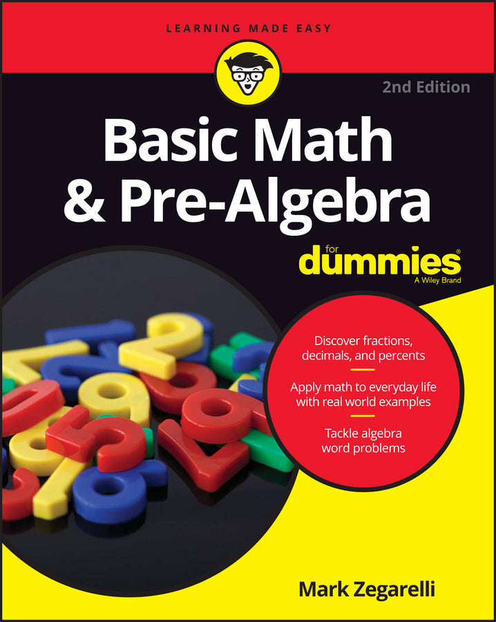 Basic Math & Pre–Algebra For Dummies 2e (Paperback / softback) 9781119293637