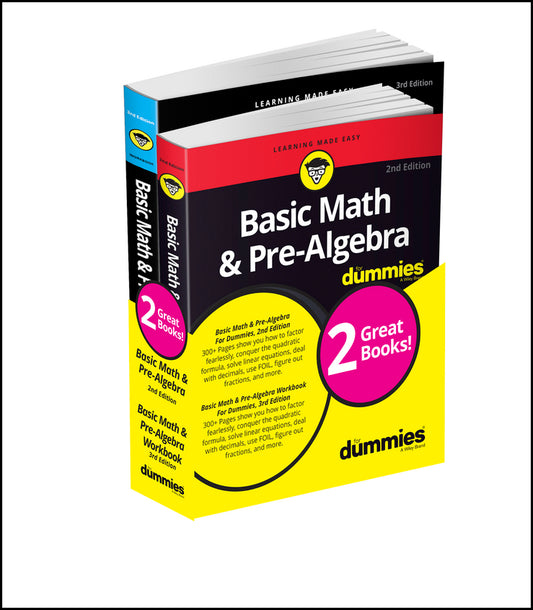 Basic Math & Pre–Algebra For Dummies Book + Workbo ok Bundle 2e (Paperback / softback) 9781119387107