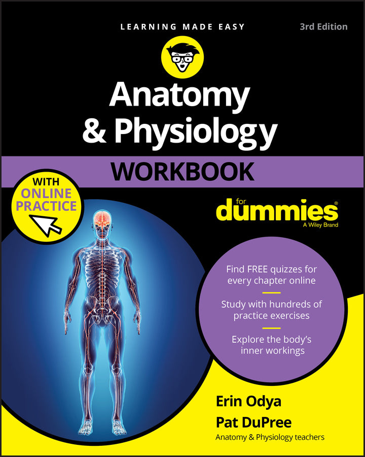 Anatomy & Physiology Workbook For Dummies with Online Practice, 3rd Edition (Paperback / softback) 9781119473596